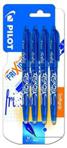 Pilot Frixion Ball - Erasable Ballpoint Pen, Pack of 4, Blue