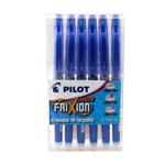 Pilot Frixion Point Erasable Rollerball 0.5 mm Tip - Blue, Pack of 6