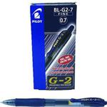 Pilot G207 Retractable Gel Rollerball 0.7 mm Tip (Box of 12) - Blue Black