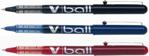 Pilot V-Ball 0.5 Liquid Ink Rollerball Pen Wallet of 3 - Assorted Colours