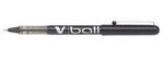 Pilot V5 Black V Ball Fine Rollerball Pen Pens Metal Tip 0.5mm Nib 0.3mm Line Liquid Ink BL-VB5 (12 Pens)