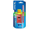 Pilot V5 Cartridge System Liquid Ink Rollerball 0.5 mm tip Single Pen with 3 Free Refills - Red