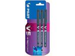 Pilot V5 Liquid Ink Rollerball Pen, 0.5 mm Tip - Black, Pack of 3