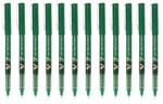 Pilot V7 Hi-Tecpoint Liquid Ink Pen Fine Green (12 Pack)