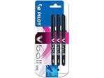 Pilot VBall 5 Rollerball Pen-Black (Pack of 3)