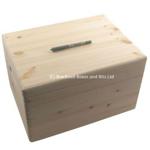 Pine wood box with lid wedding / memory / craft storage BPU170 39.5x29.5x23.5CM