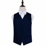 Plain Satin Waistcoat-navy-blue-40