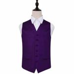 Plain Satin Waistcoat-purple-36