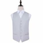 Plain Satin Waistcoat-silver-38