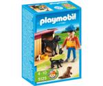 Playmobil Boy with Yard Dog & Puppies (5125)