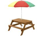 Plum Products Childrens Rectangular Picnic Table With Parasol