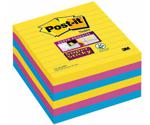 Post-it Super Sticky Notes 101 x 101 mm Lined (6 Pack)