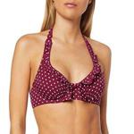 Pour Moi? Women's Hot Spots Halter Underwired Top Bikini, Red (Sangria Sangria), (Size:38E)