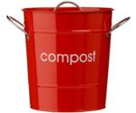 Premier Housewares Compost Bin Red 0510017