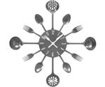 Premier Housewares Cutlery Wall Clock (Black)