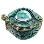 Puckator 1 x Dragon Eye Dark Legends Trinket Box, Resin, Mixed, Height 5cm Width 10cm Depth 6.5cm