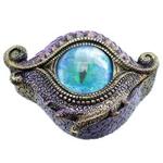 Puckator 1 x Dragon Eye Large Dark Legends Trinket Box, Resin, Mixed, Height 6cm Width 13cm Depth 10cm