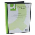 Q Connect 100-Pocket Presentation Display Book - Black