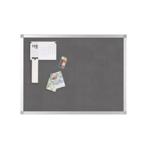 Q-Connect 1200x900mm Aluminium Frame Grey Notice Board FREE NEXT DAY DELIVERY