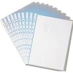 Qty 100 A4 Clear Multi Punched Plastic Pockets Wallets Suit All Ringbinder Folder File