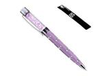 Quality Ballpoint Pen with Crystals. FREE REFILL (PURPLE)