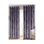 Rapport Belle Maison Lined Eyelet Curtains, Crushed Velvet Range, 66x90