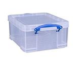 Really Useful Products Plastic Storage Box 21 L transparent