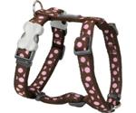 Red Dingo Harness One Touch Style Pink Spots