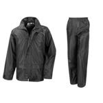 Result Mens Core Rain Suit (Trousers And Jacket Set) (3XL) (Black)