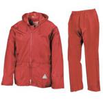 Result Mens Heavyweight Waterproof Rain Suit (Jacket & Trouser Suit) (M) (Red)