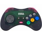 Retro Bit Sega Saturn 8-Button Arcade Pad 2.4GHz Wireless Grey