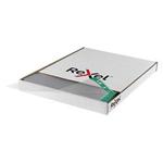 Rexel 12265 Plastic Pocket Folder, Reinforced A4 Pockets with Green Strip, Clear - Pack of 100