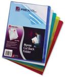 Rexel Nyrex Folder Cut Flush A4 Assorted Ref 12161AS [Pack of 25]