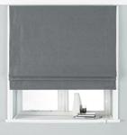 Riva Paoletti Paoletti Atlantic Deluxe Blackout Roman Blind, Grey, 153cm (wide) x 137cm (drop), Polyester, 153cm x 137cm