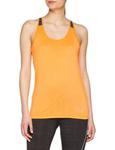 Ronhill Women's Stride Racer Sleeveless Tops, Rh-00369 Neon Peach/Charcoal, Size 14