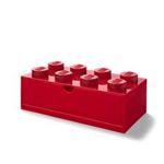 Room Copenhagen 40211730 Lego Desk Drawer 8 Knobs Stackable Storage Box, Red, Large