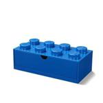 Room Copenhagen 40211731 Lego Desk Drawer 8 knobs Stackable Storage Box, Blue, Large