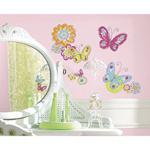 RoomMates Repositionable Childrens Wall Stickers - Brushwork Butterfly