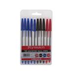 Ryman Ballpen Medium Pack of 10 Assorted, Assorted