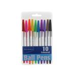 Ryman Ballpen Pack of 10, Assorted - Fun