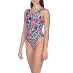 Sand W Swim Tech One Piece Swimsuit Sports Women Tropical Sketch, womens, 002380, green-Multi, 36