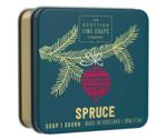 Scottish Fine Soaps Soap in a Tin Christmas Spruce Soap (100g)