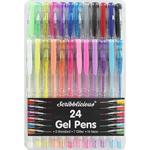 Scribblicious Gel Pens - Pack of 24