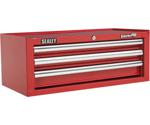 Sealey AP33339 Add-On Chest 3 Drawer with Ball Bearing Runners  Red