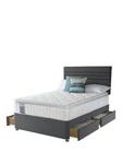 Sealy Felicity 1400 Pocket Zoned Latex Pillowtop Divan With Optional Storage Ash