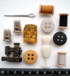 Sewing Room Novelty Craft Buttons & Embellishments by Dress It Up