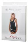 Sharon Sloane Latex Mini Dress Black Medium