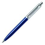 SHEAFFER E23217351CS Sentinel Brushed Chrome Cap Barrel Ballpoint Pen - Blue