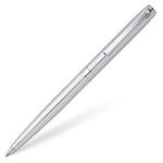 Sheaffer Sagaris - Refillable ballpoint pen, engraved polished chrome, chrome trim