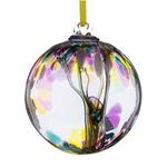 Sienna Glass Spirit Ball, Multi-Colour Pink, 11 x 11 x 14 cm